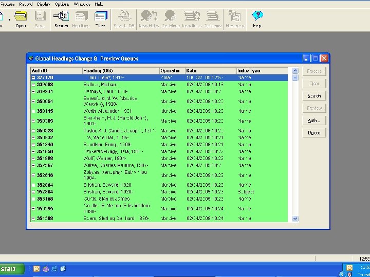 What is Global Headings Change? – When a change is made to a 1