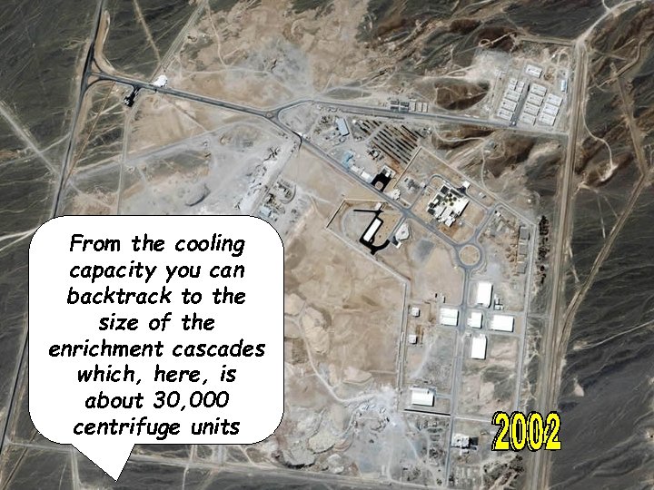 From the cooling capacity you can backtrack to the size of the enrichment cascades