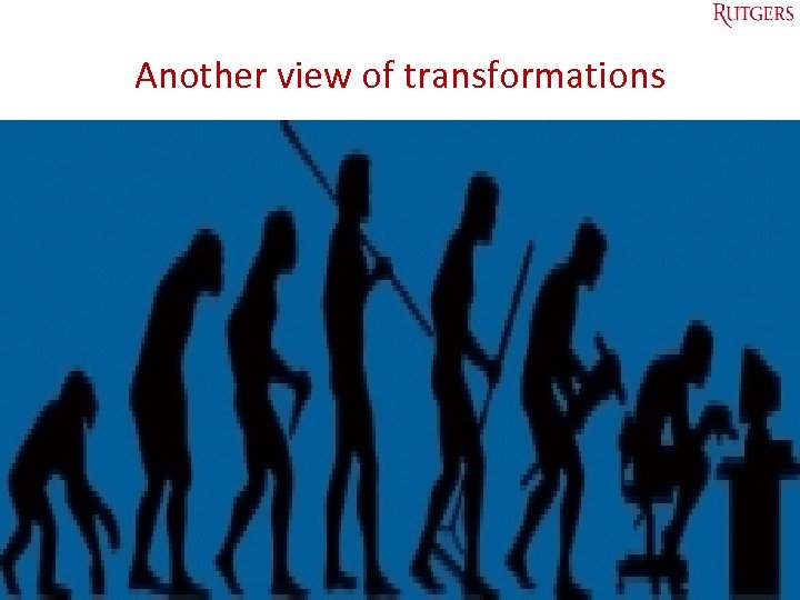 Another view of transformations Tefko Saracevic 16 