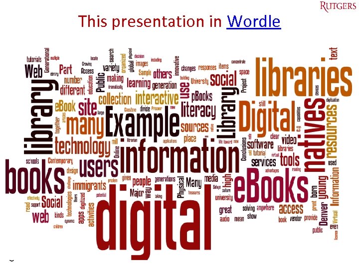 This presentation in Wordle Tefko Saracevic 67 