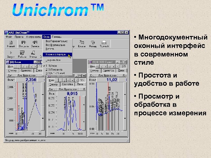  • Многодокументный оконный интерфейс в современном стиле • Простота и удобство в работе