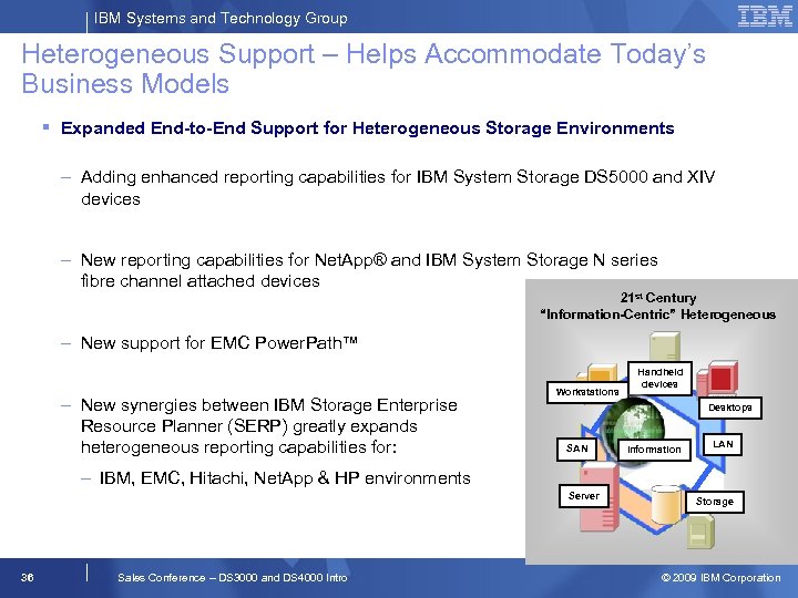 IBM Systems and Technology Group Heterogeneous Support – Helps Accommodate Today’s Business Models Expanded