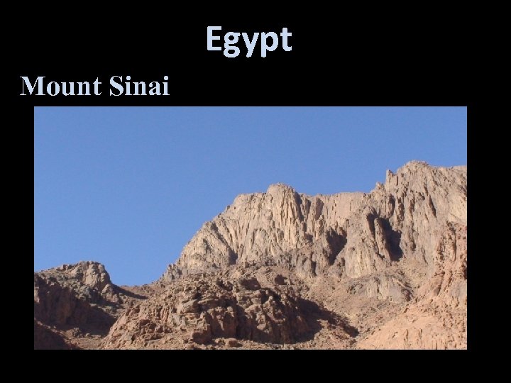 Egypt Mount Sinai 