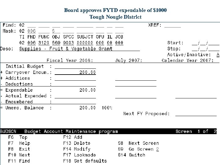 Board approves FYTD expendable of $1000 Tough Nougie District 