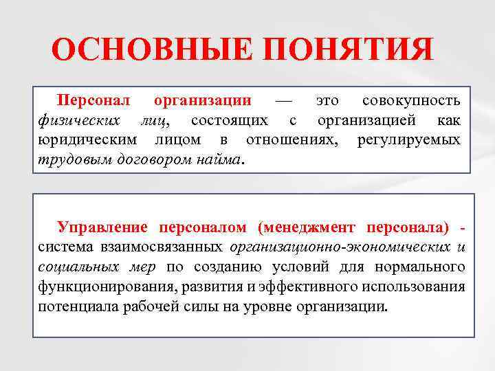 Понятие основного персонала. Персонал организации. Персонал организации понятие. Основные понятия управления персоналом.