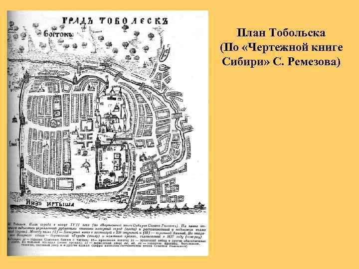 Градостроительный план тобольска