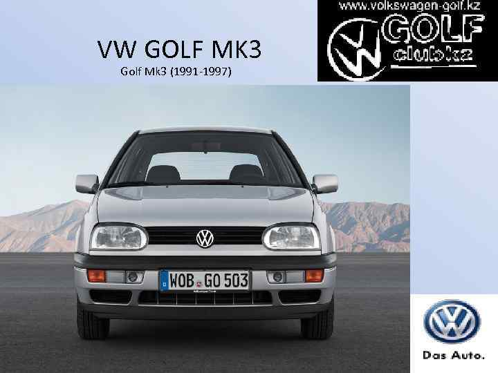 VW GOLF MK 3 Golf Mk 3 (1991 -1997) 