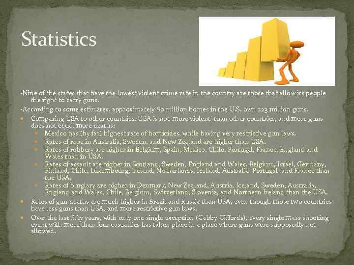 Statistics -Nine of the states that have the lowest violent crime rate in the