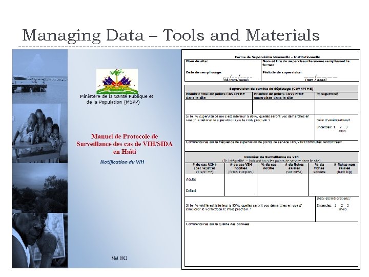 Managing Data – Tools and Materials 