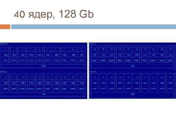 40 ядер, 128 Gb 