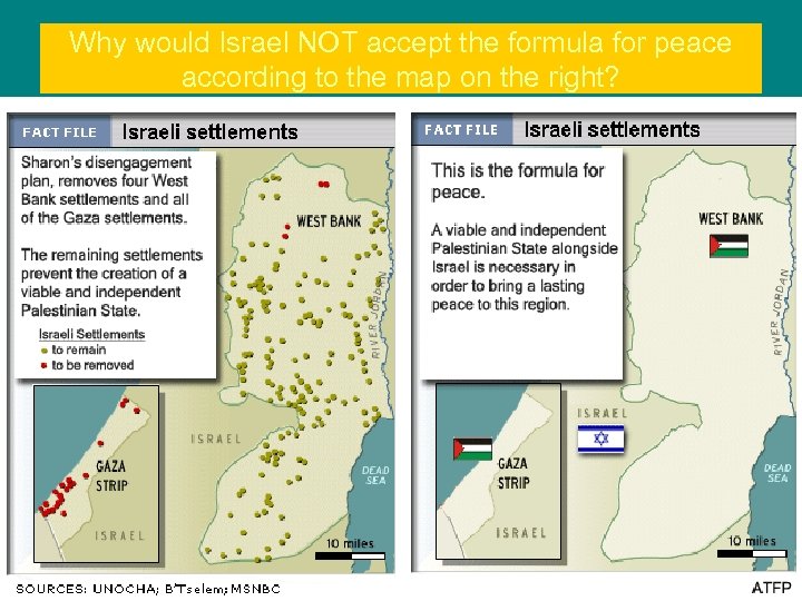 Why would Israel NOT accept the formula for peace according to the map on