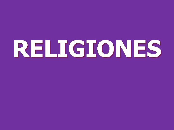  RELIGIONES 