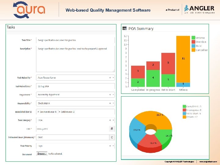 Web-based Quality Management Software a Product of Copyright © ANGLER Technologies www. angleritech. com