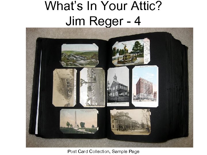 What’s In Your Attic? Jim Reger - 4 Post Card Collection, Sample Page 