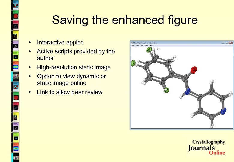 Saving the enhanced figure • Interactive applet • Active scripts provided by the author