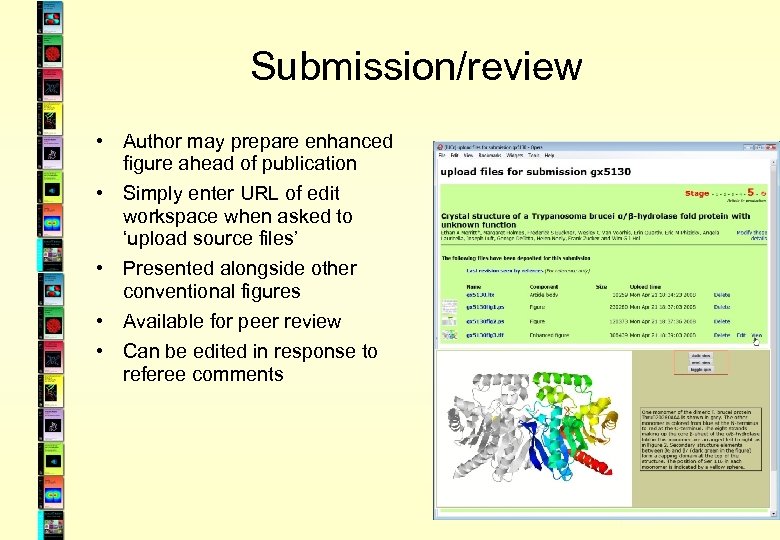 Submission/review • Author may prepare enhanced figure ahead of publication • Simply enter URL