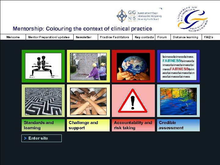 Mentorship: Colouring the context of clinical practice Welcome Mentor Preparation/ updates Newsletter Practice Facilitators