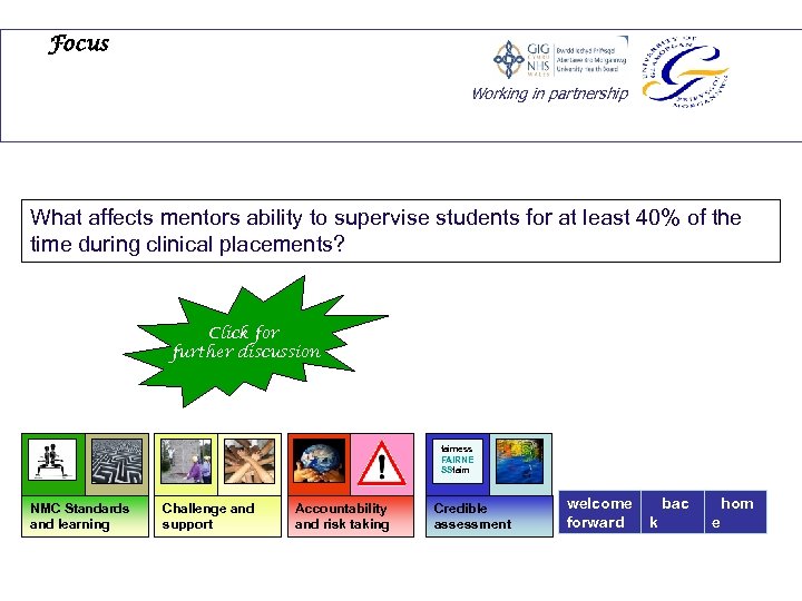 Focus Working in partnership What affects mentors ability to supervise students for at least