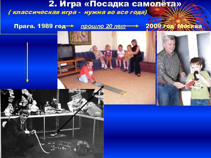 2. Игра «Посадка самолёта» ( классическая игра - нужна во все года) Прага. 1989