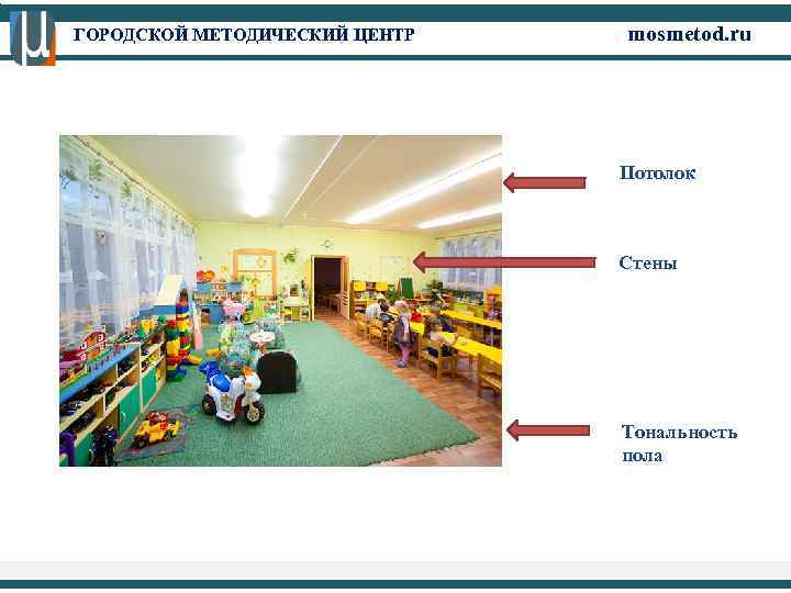 ГОРОДСКОЙ МЕТОДИЧЕСКИЙ ЦЕНТР mosmetod. ru Потолок Стены Тональность пола 