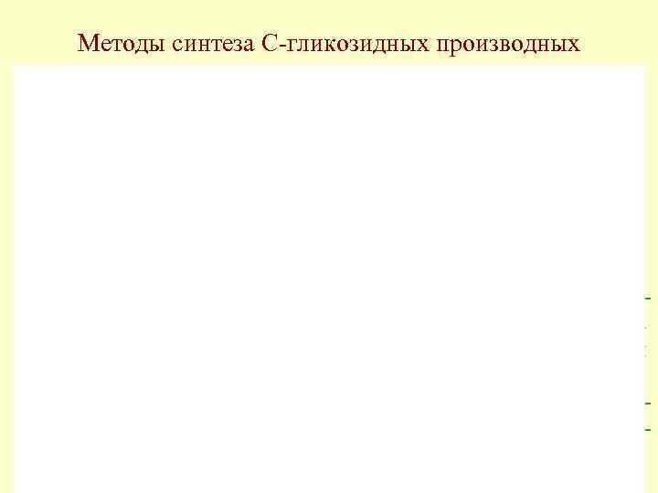 Методы синтеза С-гликозидных производных Полученное ацилгликозидное производное индола циклизуется под действием хлорной кислоты, образуя