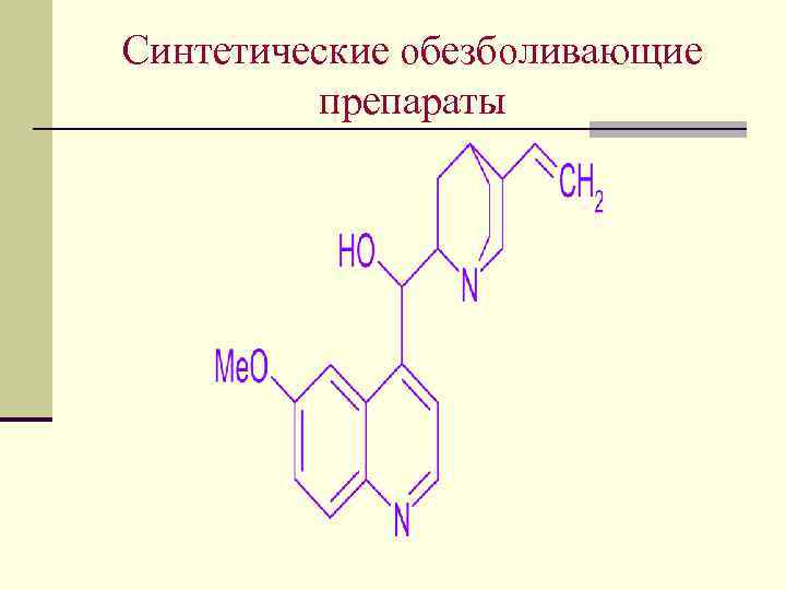 Синтетические обезболивающие препараты 