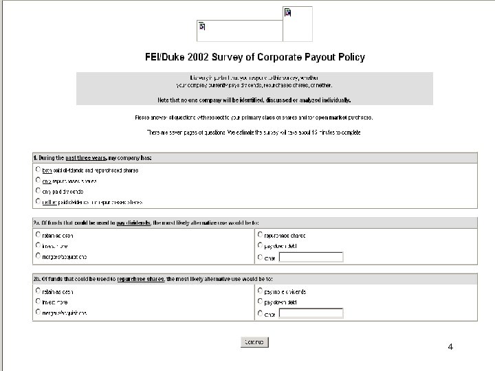 Brav/Graham/Harvey/Michaely: Payout Policy Methodology 4 