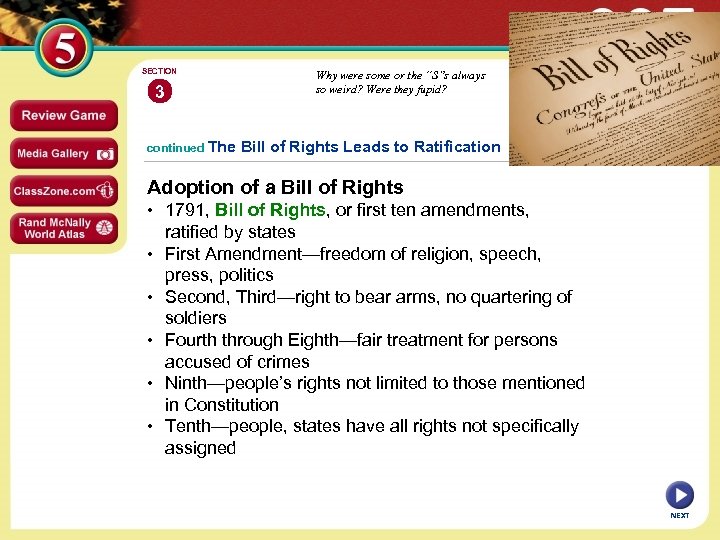 SECTION 3 continued Why were some or the “S”s always so weird? Were they