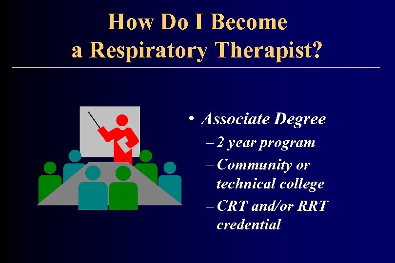 How Do I Become a Respiratory Therapist? • Associate Degree – 2 year program