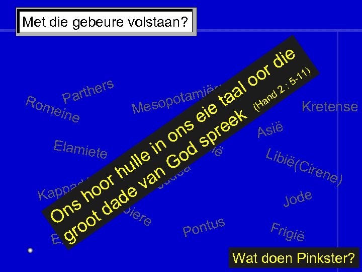 Met die gebeure volstaan? hers art Rom P eine Mes miërs aal t opota