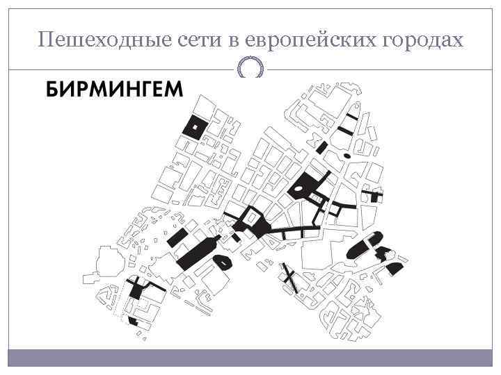 Пешеходные сети в европейских городах 
