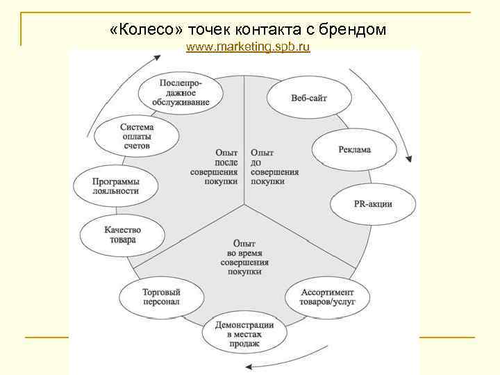  «Колесо» точек контакта с брендом www. marketing. spb. ru 