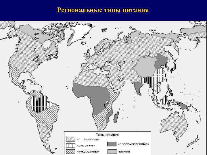 Региональные типы питания 