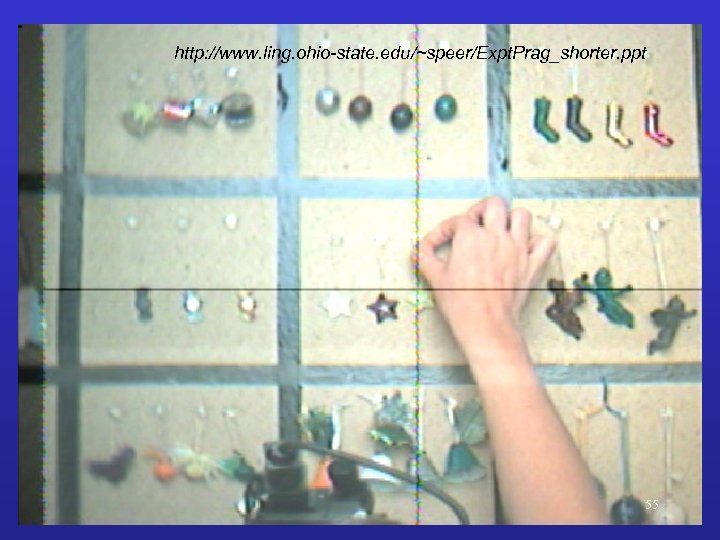 http: //www. ling. ohio-state. edu/~speer/Expt. Prag_shorter. ppt 55 