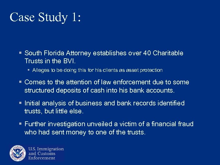 Case Study 1: § South Florida Attorney establishes over 40 Charitable Trusts in the