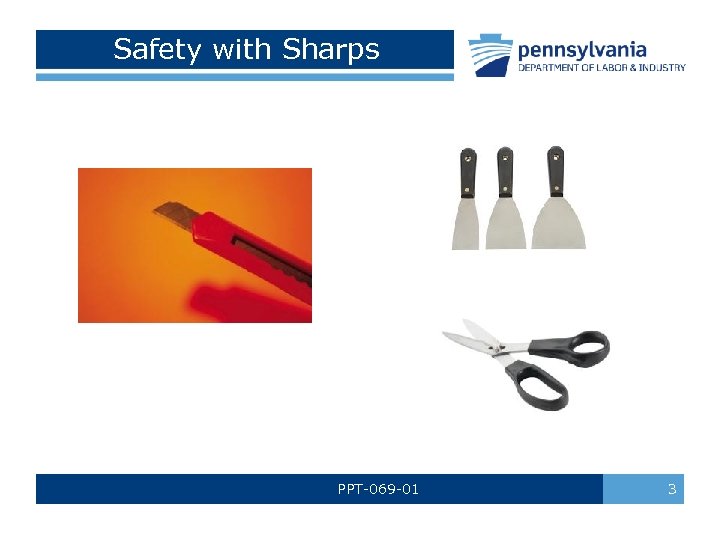 Safety with Sharps PPT-069 -01 3 