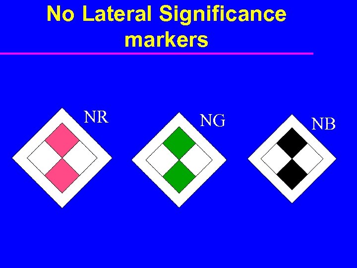 No Lateral Significance markers NR NG NB 