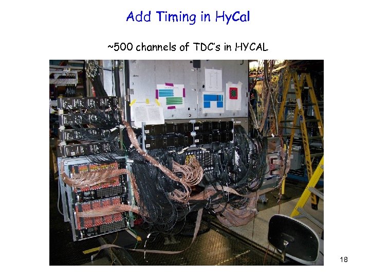 Add Timing in Hy. Cal ~500 channels of TDC’s in HYCAL 18 