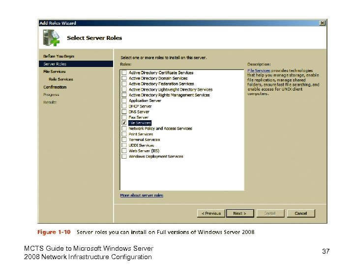 MCTS Guide to Microsoft Windows Server 2008 Network Infrastructure Configuration 37 