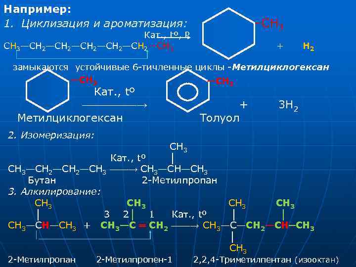 Дегидрирование метилциклогексана