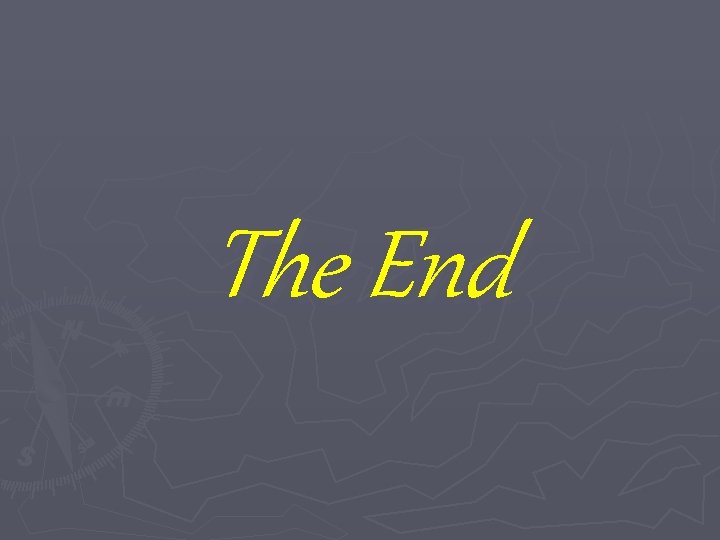 The End 
