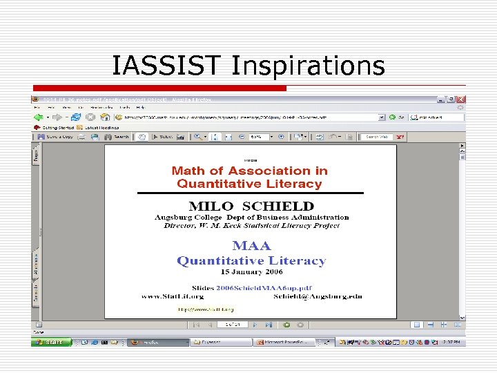 IASSIST Inspirations 