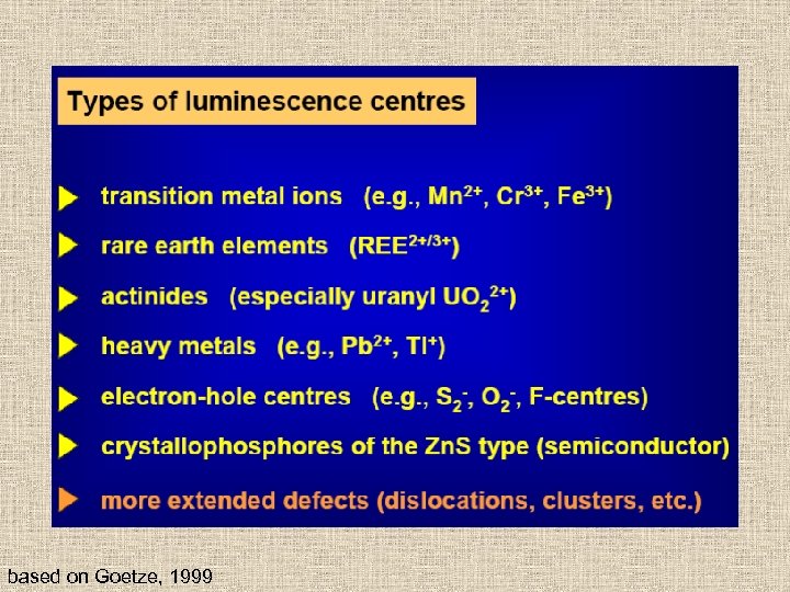 based on Goetze, 1999 