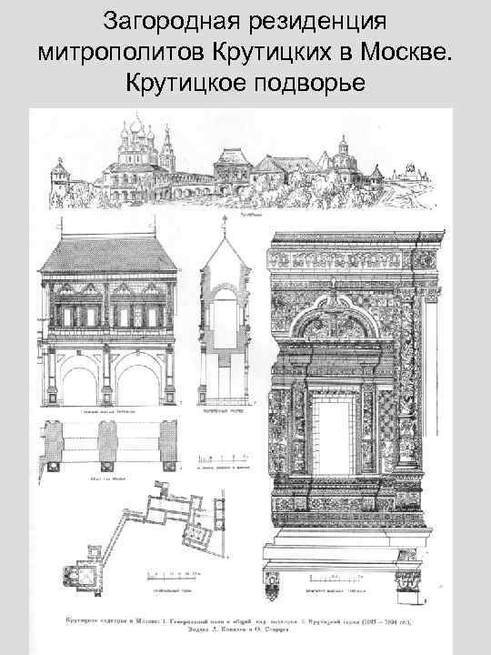Загородная резиденция митрополитов Крутицких в Москве. Крутицкое подворье 