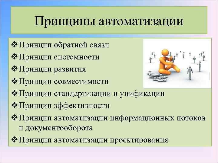 Выполнять принципы. Принципы автоматизации. Принципы. Принципы организации автоматизации. Принципы автоматизации управления.