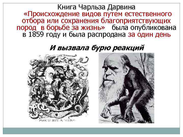 Книга Чарльза Дарвина «Происхождение видов путем естественного отбора или сохранения благоприятствующих пород в борьбе