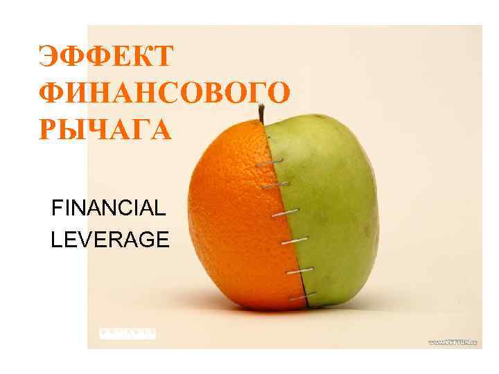 ЭФФЕКТ ФИНАНСОВОГО РЫЧАГА FINANCIAL LEVERAGE 