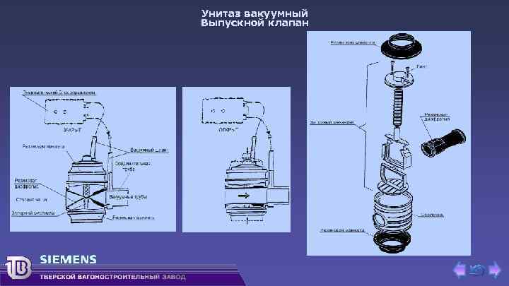 Унитаз вакуумный Выпускной клапан 