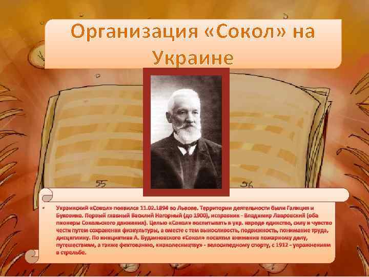 Организация «Сокол» на Украине • Украинский «Сокол» появился 11. 02. 1894 во Львове. Территории