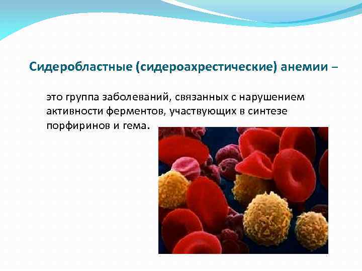 Сидероахрестические анемии причины механизмы развития клиника картина крови